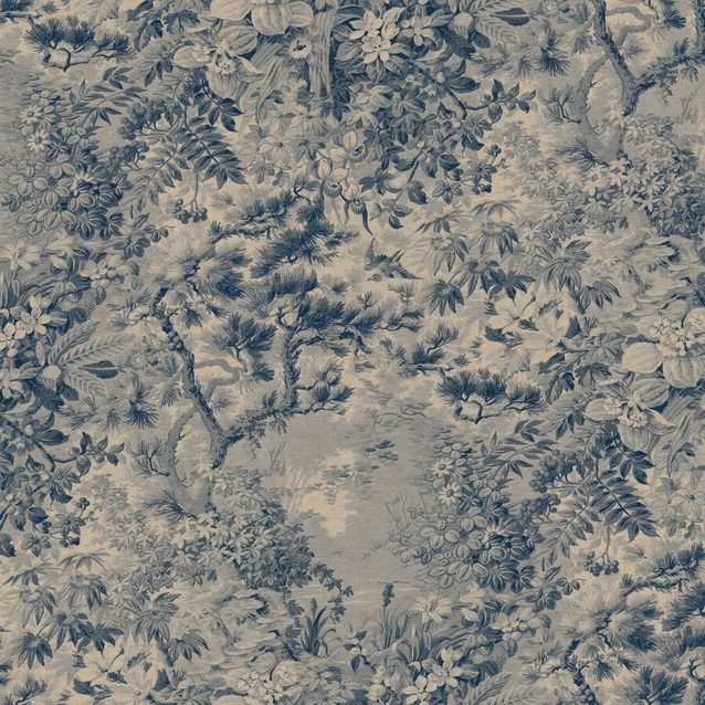 Mittatilaustapetti Johannas Damm, Blue, sininen (S10512)