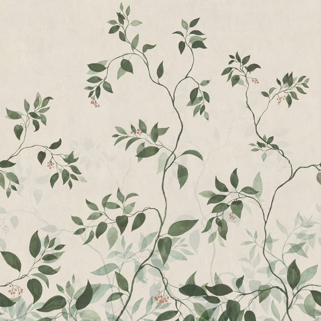 Mittatilaustapetti Josefine, Green, vihreä (S10518)