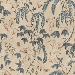 Mittatilaustapetti Sandberg Ottilia, Misty Blue, sininen (S10574)