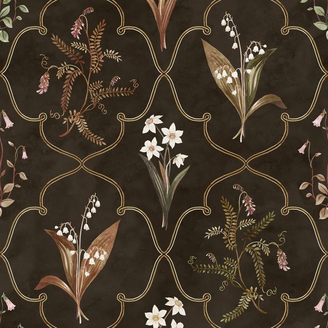 Mittatilaustapetti Louise, Dark (S10577)