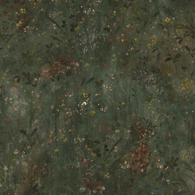 Mittatilaustapetti Juni, Forest Green, vihreä (S10594)