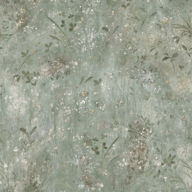 Mittatilaustapetti Juni, Sage Green, vihreä (S10606)