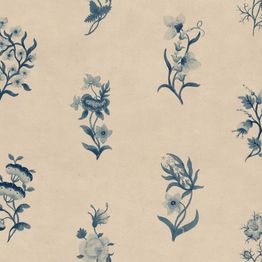 Mittatilaustapetti Sandberg Victoria, Blue, sininen (S10610)