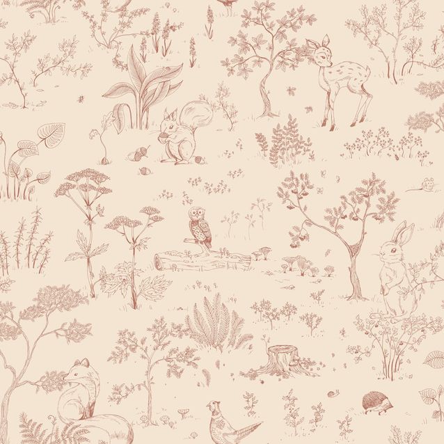 Tapetti Sandberg Hollie, Terracotta (S10641)