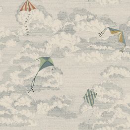Mittatilaustapetti Sandberg Bonnie and Kites, Blue, sininen (S10644)
