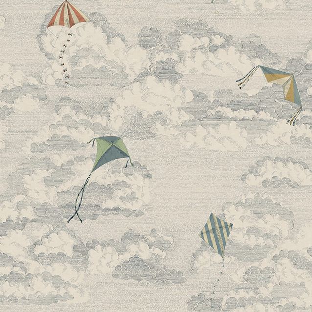 Mittatilaustapetti Bonnie and Kites, Blue, sininen (S10644)