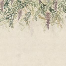 Mittatilaustapetti Sandberg Wisteria, Green, vihreä (S10657)