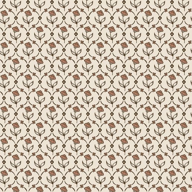 Tapetti Sandberg Elena, Terracotta (S10670)