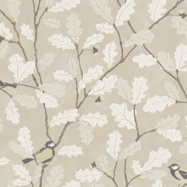 Mittatilaustapetti Waldemar, Beige, beige (S10730)