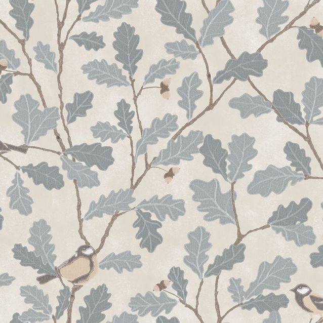 Mittatilaustapetti Waldemar, Light Blue, sininen (S10731)