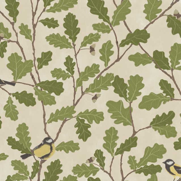 Mittatilaustapetti Waldemar, Green, vihreä (S10732)