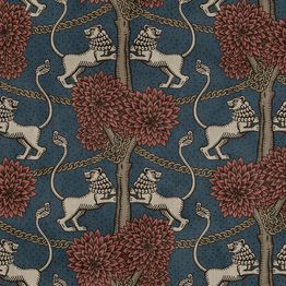 Mittatilaustapetti Sandberg Leopold, Blue, sininen (S10739)