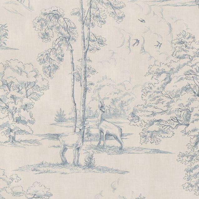 Mittatilaustapetti Montfort Mural, Blue, sininen (S10740)