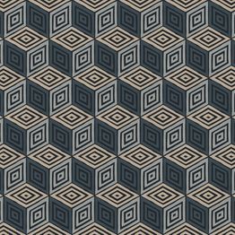 Mittatilaustapetti Sandberg Chiara, Dark Blue, sininen (S10805)