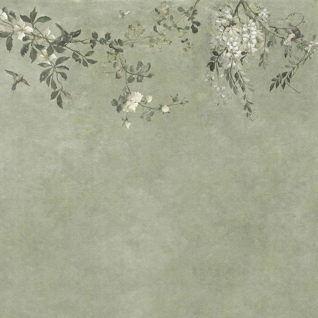 Mittatilaustapetti Nico, Sage Green, vihreä (S10812)