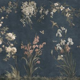 Mittatilaustapetti Sandberg Nicola, Classic Blue, sininen (S10816)