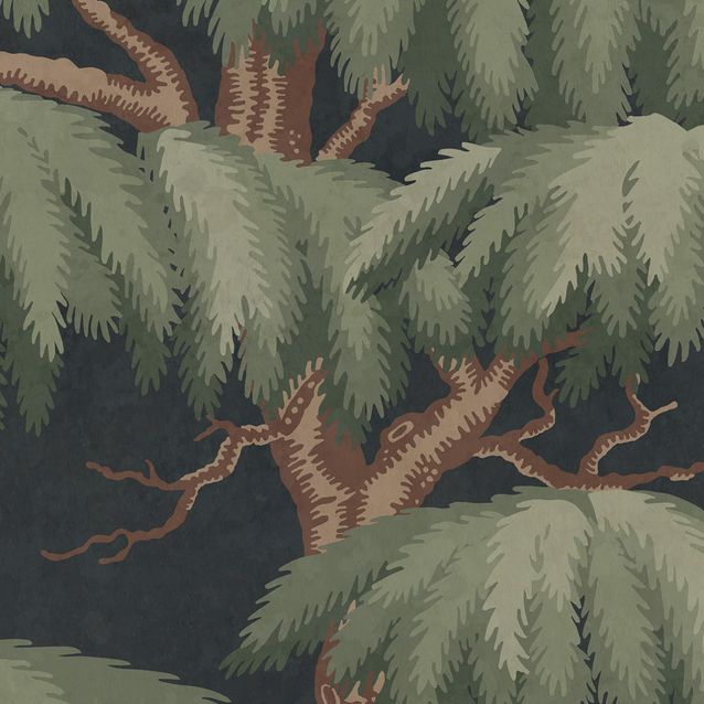Mittatilaustapetti Alba Mural, Dark Blue, sininen (S10898)