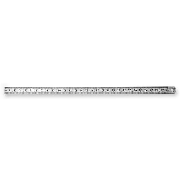 Mittaviivain Scala 497, 200x13x0, 3mm, ruostumaton teräs