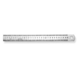 Mittaviivain Scala 498, 300x30x1mm, ruostumaton teräs