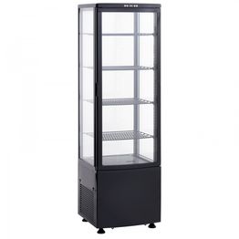 Jääkaappi lasiovella Scandomestic RTC237BE 58 cm musta