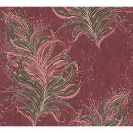 Tapetti Sandudd Mata Hari 38009-3, vinyylipinta, kasvi, romanttinen, punainen