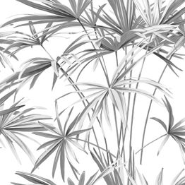 Tapetti Decor Maison Silva 5369-1, palmu, harmaa