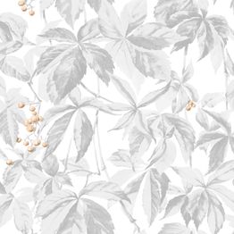 Tapetti Decor Maison Silva 5370-3, kasvi, harmaa