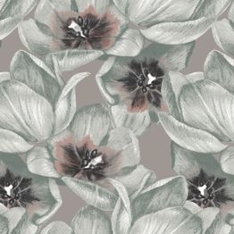 Tapetti Decor Maison Silva 5404-3, romanttinen, harmaa