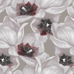 Tapetti Decor Maison Silva 5404-4, romanttinen, harmaa