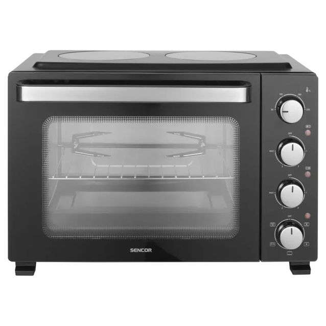 Pöytäuuni keittolevyillä Sencor SEO3580BK, 35 l, 3200W, musta