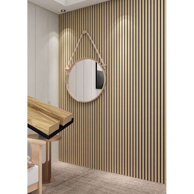 Akustiikkaseinäpaneeli Järnvik Serenus 5100, 24x600x2440mm, mdf