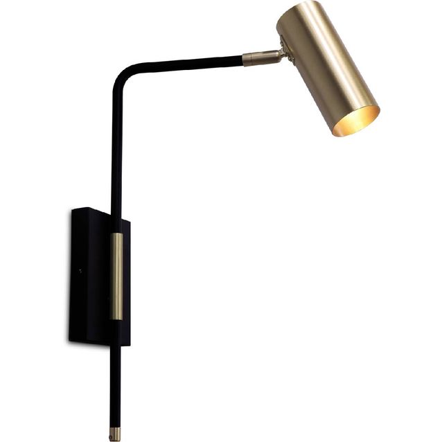 Seinävalaisin Sessak Arlon mattamusta/messinki