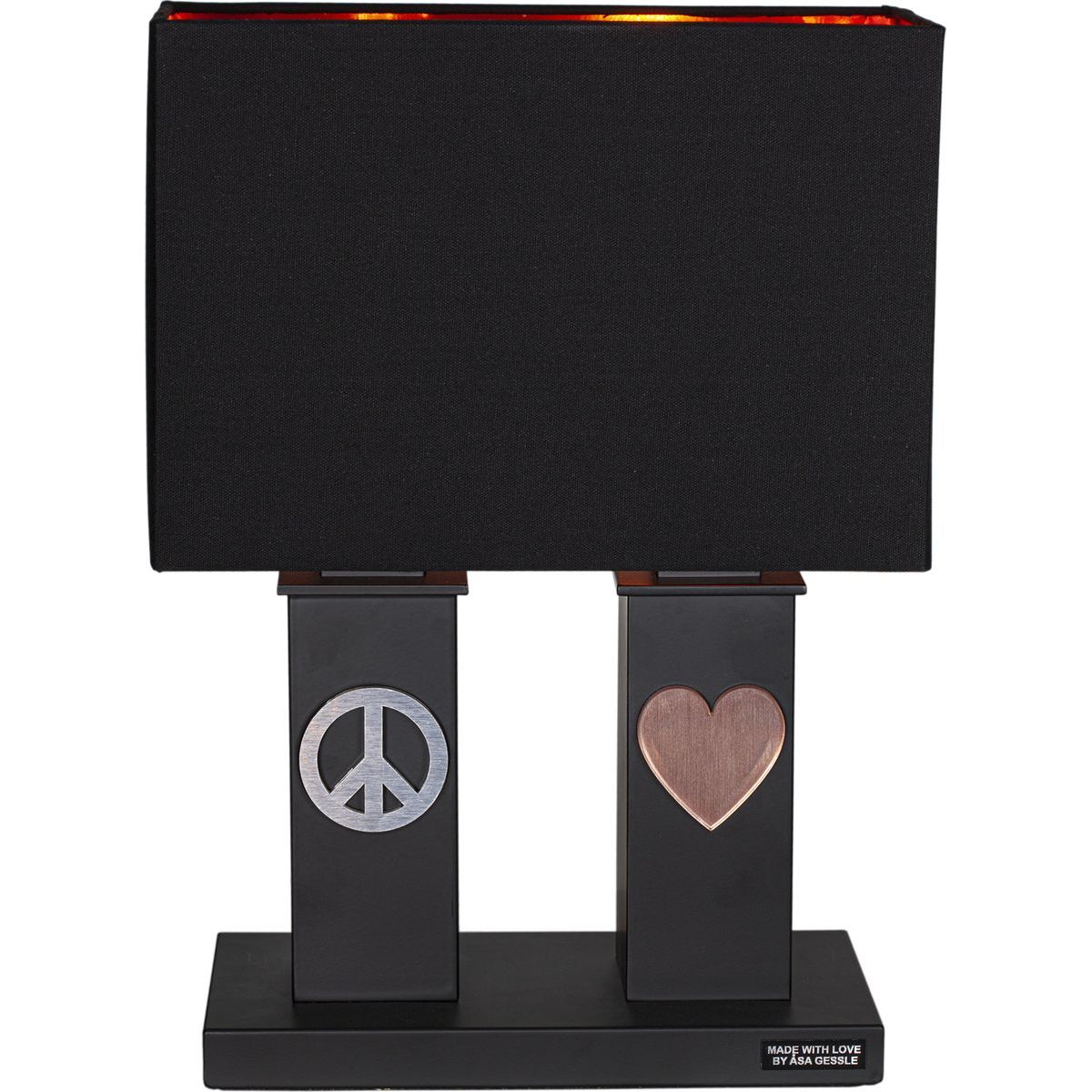 Pöytävalaisin Sessak Stand By Me 2-osainen musta