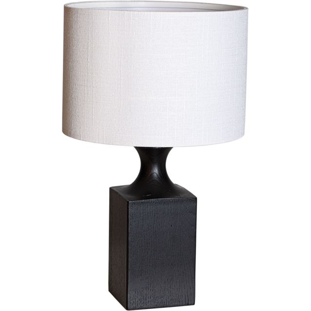 Pöytävalaisin By Rydéns Woody E27 musta/valkoinen, eri kokoja