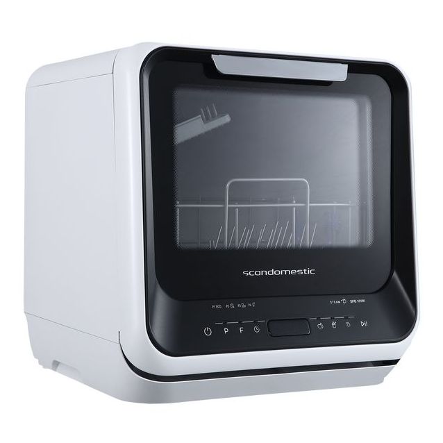 Pöytäastianpesukone Scandomestic SFO101W ei tarvitse vesiliitäntää 42 cm valkoinen