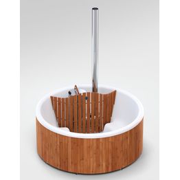 Kylpytynnyri Skargards Panel 220, 6-8 hlöä, Thermowood/valkoinen