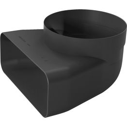 Liitoskappale Siemens litteä uros  90° kulma pyöreä  Ø150mm