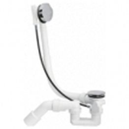 Pohjaventtiili Interia Retro, ylivuotosuojalla, kromi