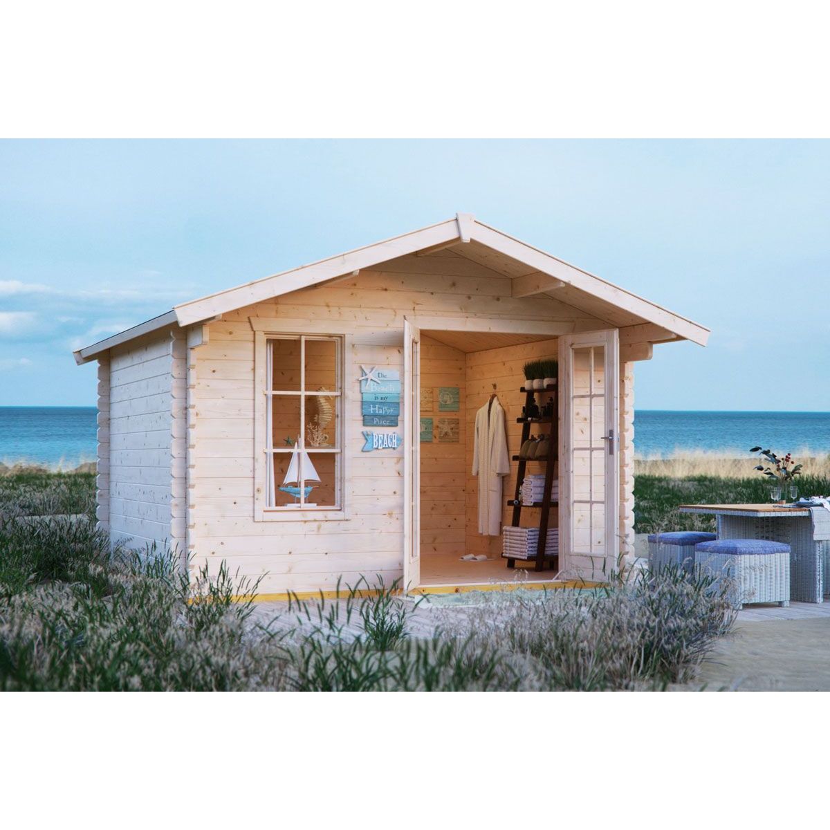 Lomamaja Skan Holz Langesund 2 vahvuus 45 mm 340x300 cm (10,2 m²) lisäkuva