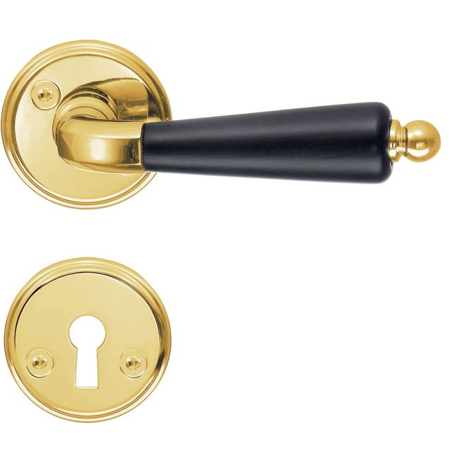 Väliovenpainike Beslagsboden B279BPNS kiiltävä messinki/musta