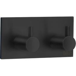 Kaksoiskoukku Beslagsboden Design BB1106 mattamusta rst