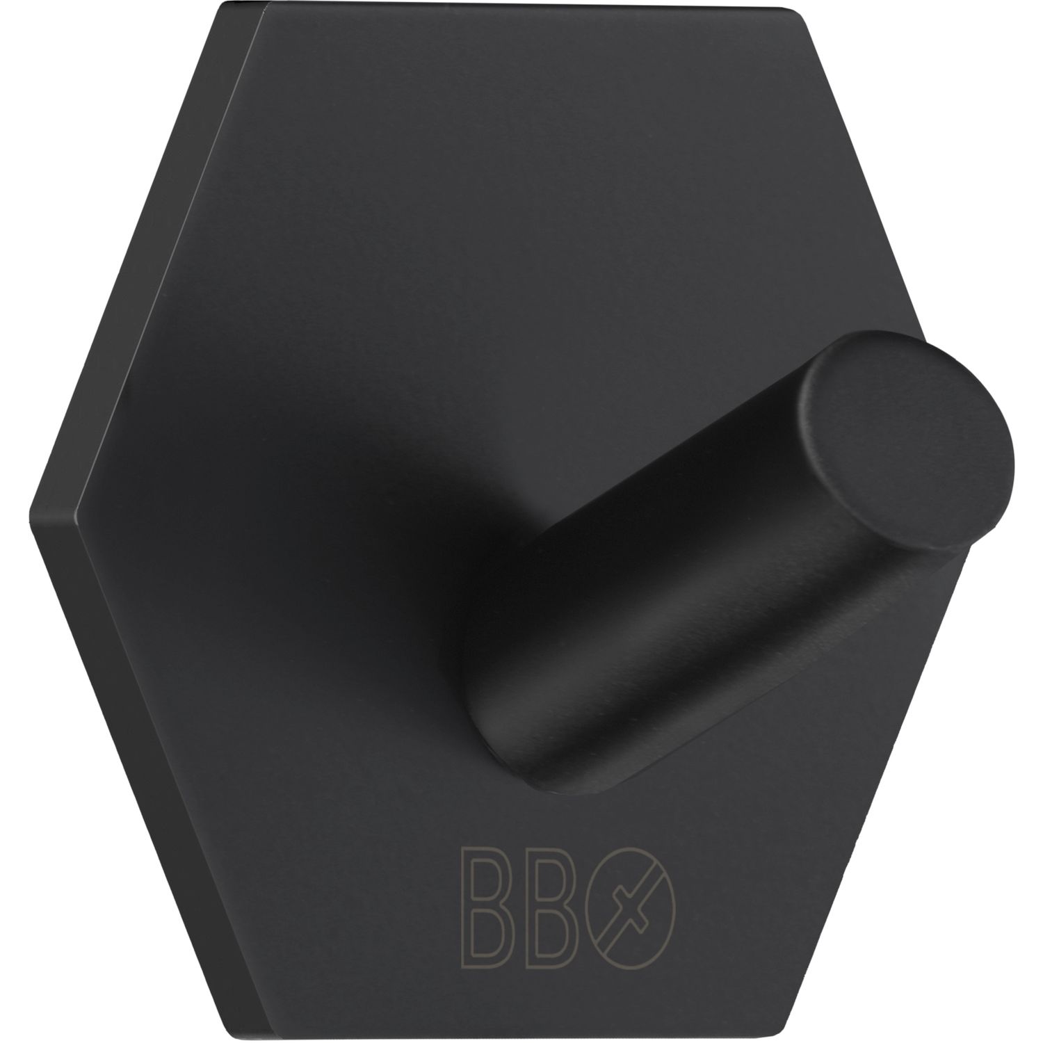 Koukku Beslagsboden BB1160 tarrakiinnitteinen mattamusta