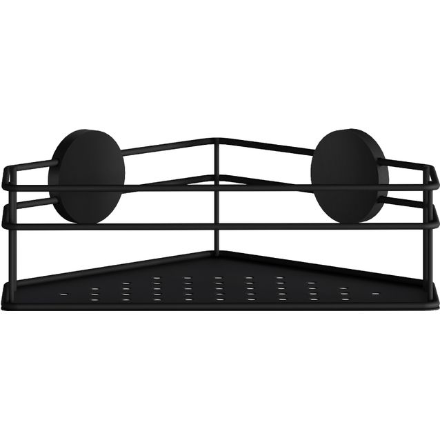 Suihkukori Beslagsboden BB1311, tarrakiinnitys, kulmamalli, musta ruostumaton teräs