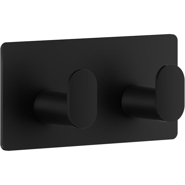 Kaksoiskoukku Beslagsboden Design BB456, mattamusta rst