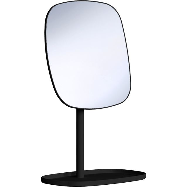 Meikkipeili säilytystasolla Beslagsboden BB576, vapaasti seisova, X7, musta