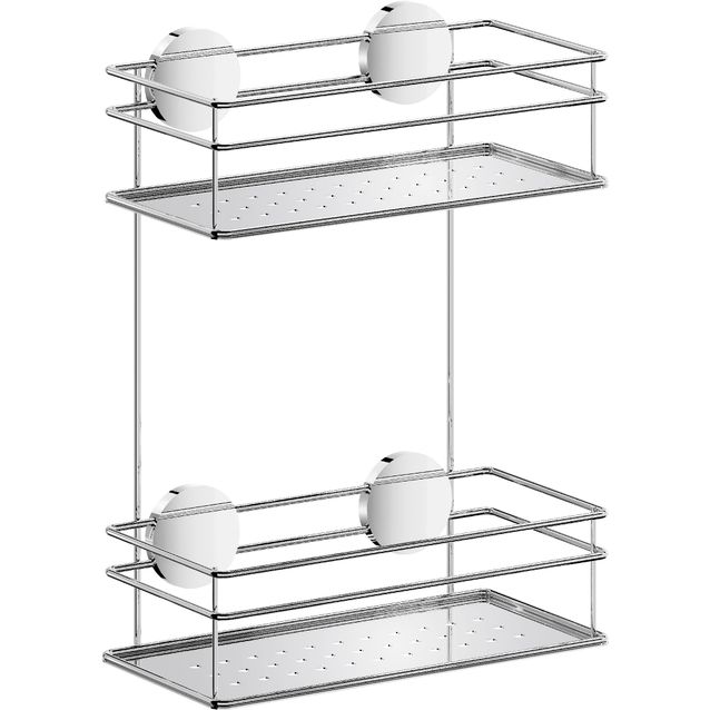 Suihkukori Beslagsboden BK1312, kaksoiskori, tarrakiinnitys, kromattu ruostumaton teräs