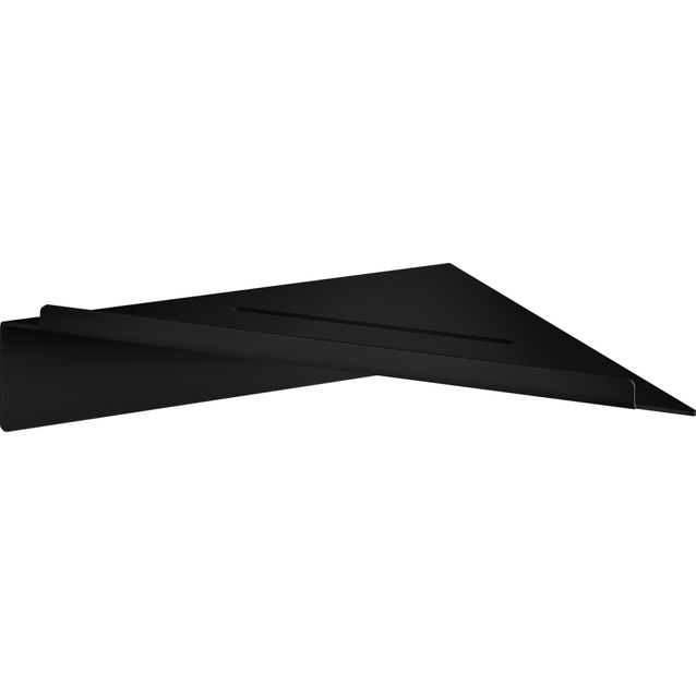 Tarrakiinnitteinen kulmahylly Smedbo Sideline musta suora DB4111