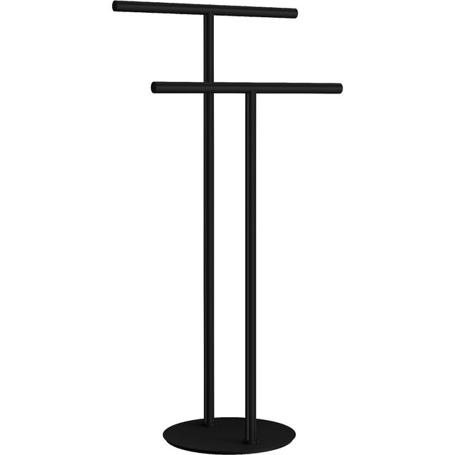 Pyyhetanko Smedbo Outline FB616, kaksitasoinen, vapaasti seisova, mattamusta