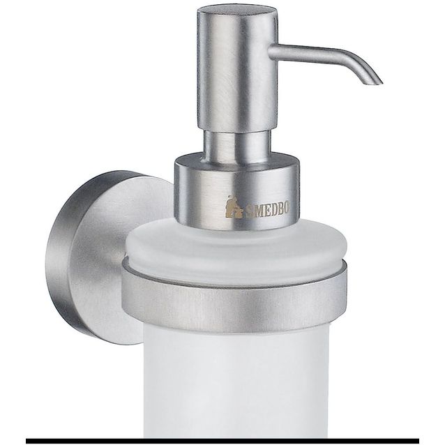 Saippua-annostelija Smedbo Home HS369 harjattu kromi/huurrelasi