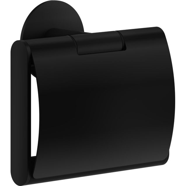 WC-paperiteline Smedbo Dot TB3414, kansi, tarrakiinnitys, mattamusta